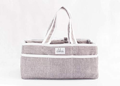 Baby Diaper Caddy Large Organizer - Cute Design for Nursery and Travel