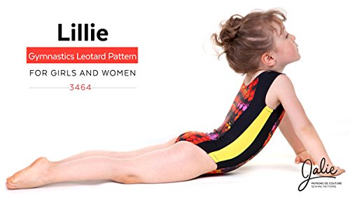 Jalie Lillie Princess Seam Gymnastics Leotard Sleeve Options Sewing Pattern 3464 - Thumbnail 3