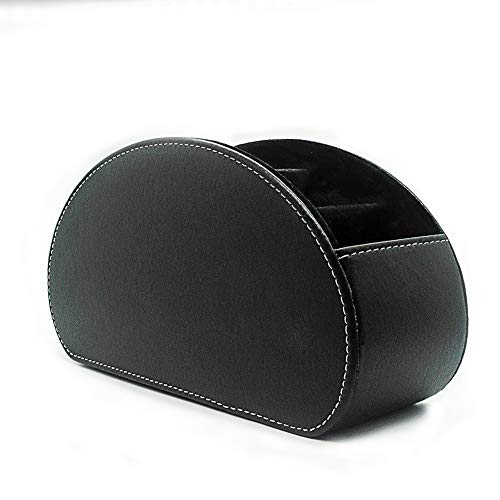 image for Fosinz Remote Control Holder Organizer Leather Spinning Control Storag