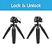 Heavy Duty Tripod, UBeesize Phone Camera Tabletop Mini Tripod Cell Phone Clip Holder, Compatible with iPhone, Smartphones, Gopro, Webcams, Compact Cameras DSLRs