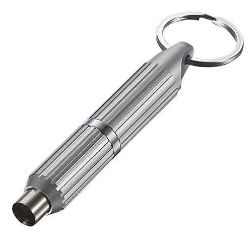 Visol Products VCUT703 Dirk Brushed Cigar Punch, Silver - Thumbnail 2