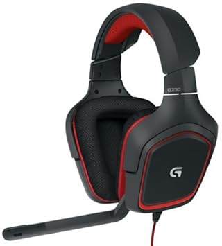 Logitech G230 Stereo Gaming Headset - Stereo - Red - Mini-Phone - Wired - 32 Ohm - 20 Hz - 20 Khz - Over-The-Head - Binaural