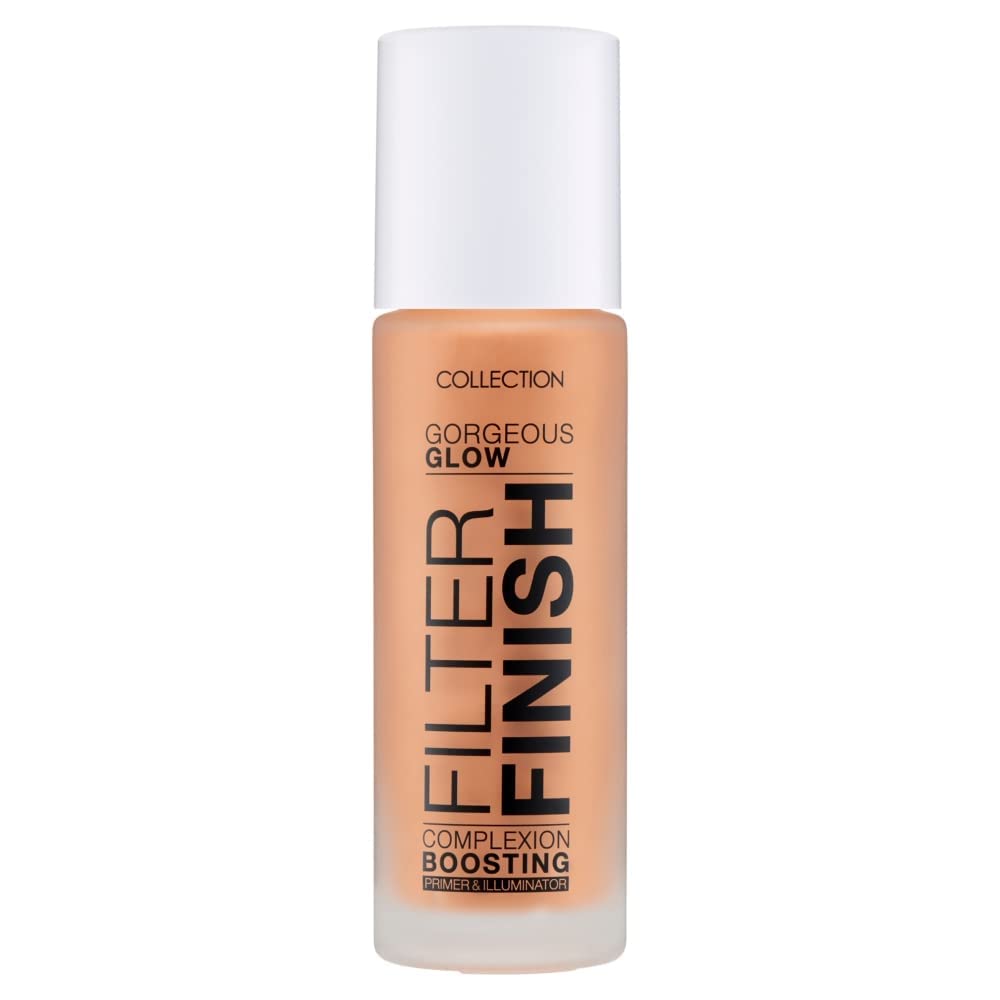 Collection Cosmetics Gorgeous Glow Filter Finish, Illuminator, Primer and All Over Glow for Glowing Skin, 30ml, Medium