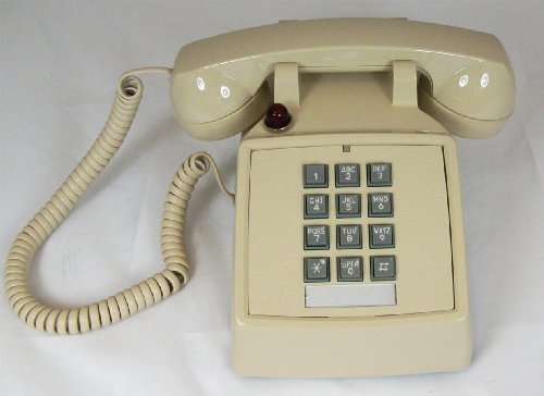 Cortelco Kellogg 2500 M-W Desk Mount Phone with Telephony Cords Ash with Vol Cntrl