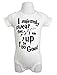 RB Clothing Co Cute Baby Onesie Mischief Managed (6-9 Months, White)