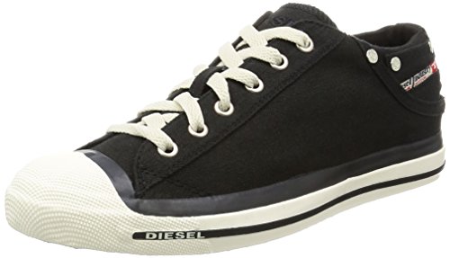 Diesel Men's Exposure Low Lace-up Sneaker,Off Black,9 M US