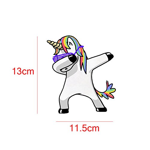 AhlsenL Unicorn Vinyl Decal Silhouette Sticker for Car Automobile Window Wall Laptop Notebook Rainbow Computer Truck Pencil Box (Color 9, 4.5 x 5.1 inches)