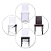 JAXPETY Set of 100PCS White Color Polyester Spandex Banquet Wedding Party Chair Covers,Flat