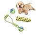 Nollary Pet Dogs Cotton Rope Chew Toys Interactive Tug of War Ball Toys for Puppies Teething Clean Aggressive Chewers 3 in 1 Set …