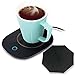 Mug Warmer Coffee Warmer with Automatic Shut Off to Keep Temperature Up to 131℉/ 55℃ Safely Use for Office/Home to Warm Coffee Tea Milk Candle Heating Wax (Black)