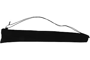 RUNROTOO Black Flute and Recorder Storage Pouch with Shoulder Strap, Snug Fit and Protective Cloth Case