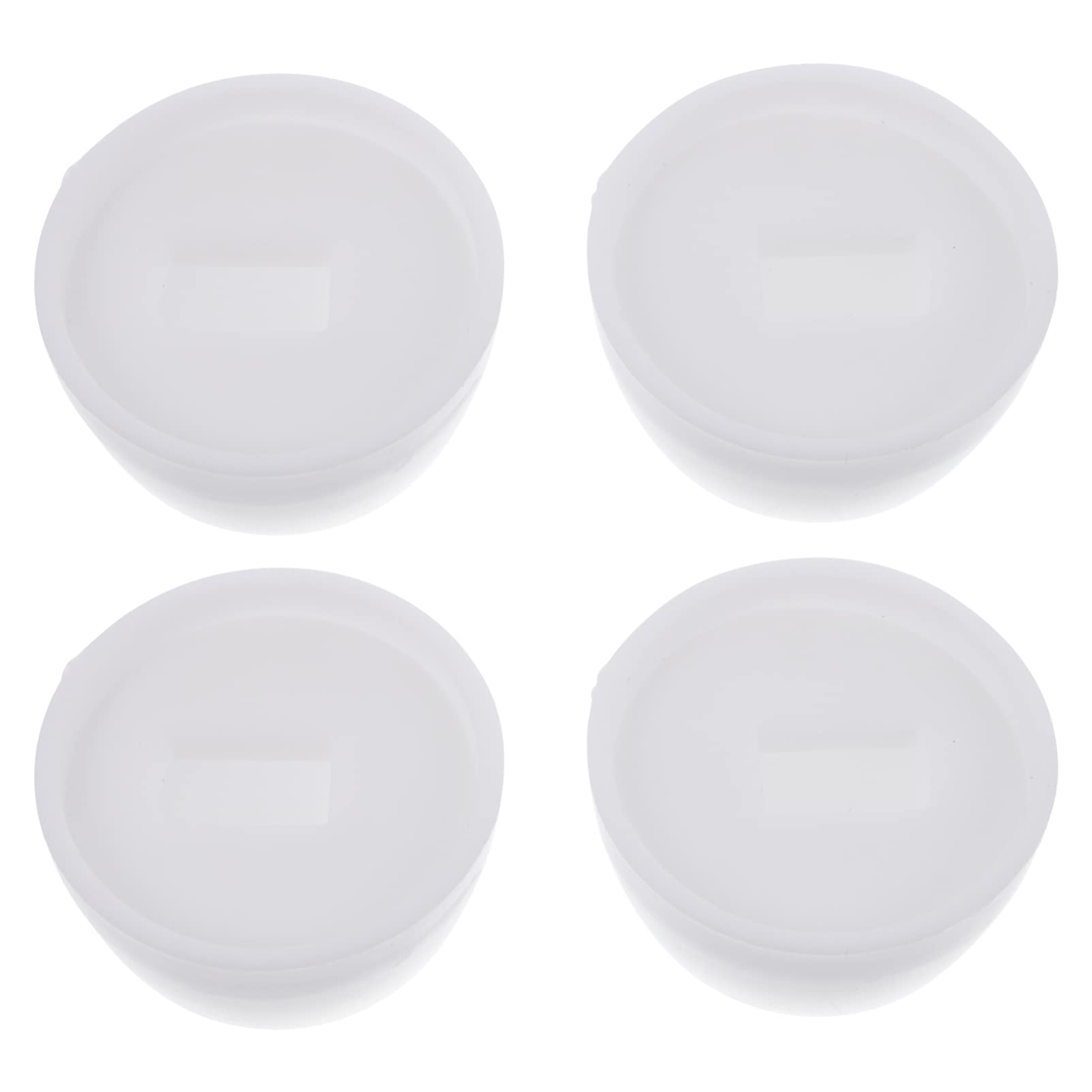 Angoily 4 Pair Toilet Bolt Cap Universal Plastic Round Toilet Push- On Bolt Caps Toilet Bowl Lid Installation Accessories for Easy Installation
