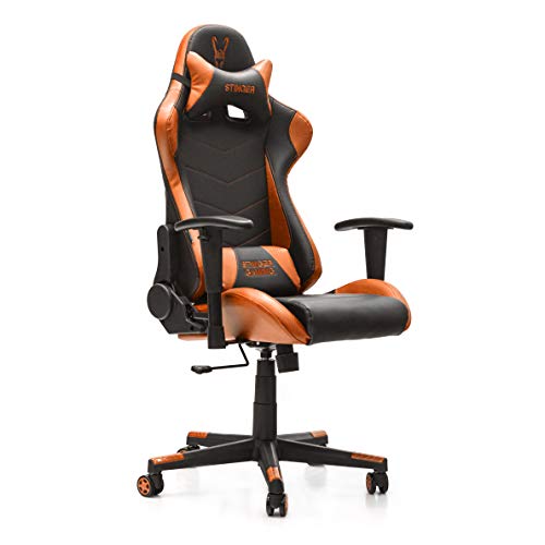 Woxter-Stinger-Station-Orange-Silla-Gaming-Eje-Acero-Levantamiento-por-Gas-Piston-Clase-4-Ergonomica-Reposabrazos-2D-AltIncl-Ajustable-Refuerzo-de-Foam-MD-Racing-Cojin-LumbarCervical