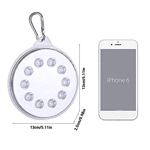 Solar Camping Light, Magnetic Solar-Powered White LED Light Waterproof IPX7 Portable Spotlight Dual Solar and USB Charging Lantern Outdoor Activities, Hiking, Exploration Cellphone Emergency Charging - Thumbnail 7