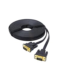 Tipo de DTECH Ultra Thin Flat Monitor de computadora Cable VGA estándar 15 pin macho a macho VGA Wire 25 pies