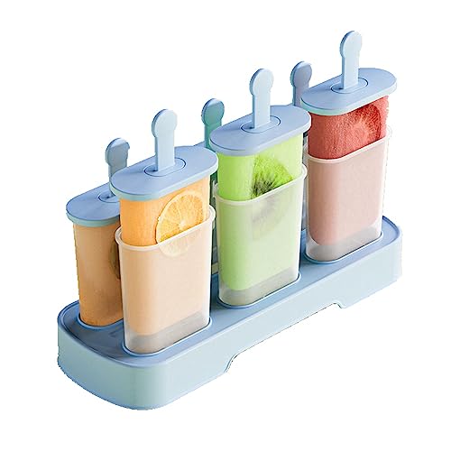 Popsicle Molds Easy Release Blue