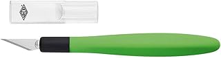 Wedo 7852199 Cutter Skalpell Comfortline (mit Softgriff inklusive 5 Ersatzklingen und Schutzkappe) apfelgrün/schwarz