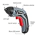 WORKPRO Cordless Rechargeable Power Screwdriver, Powered by 3.6V Li-ion Battery, USB Charging Cable and 10-Piece Bits Included