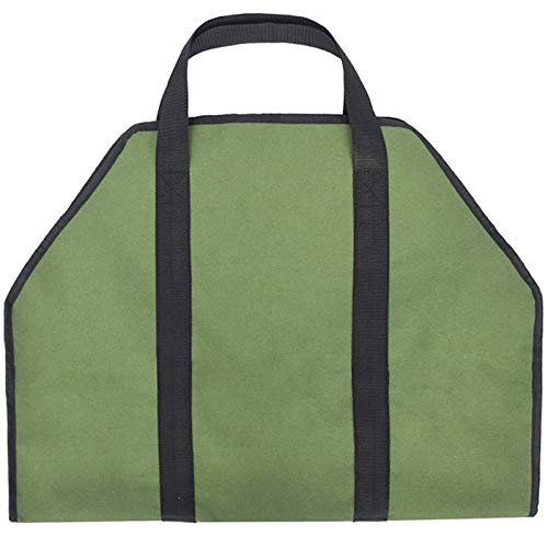 image for SODIAL Portable Storage Bag Waterproof Canvas Log Storage Bag Wood Fir