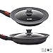 Cleverona Clever Lid, Universal Pot and Pan Lid, Medium fits 7, 8 and 8.5 inch Pans, Dark Grey