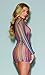 Dreamgirl Women's New Delhi Multi-Colored Fishnet Tunic, One Size,
