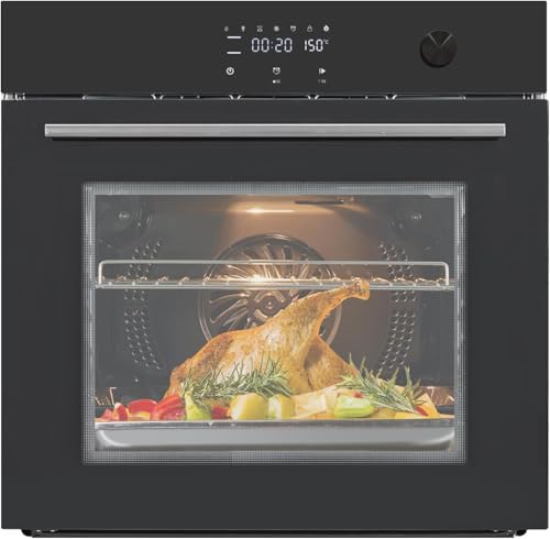 24 Inch Electric Single Wall Oven, 2.5 Cu.ft Built-in Convection System with 8 Cooking Functions in Stainless Steel, Touch Control