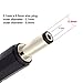 Hanvex HDCQ3 3ft 2.1mm x 5.5mm DC Plug Extension Cable for 12V Power Adapter and More, 20AWG Cord for CCTV, LED