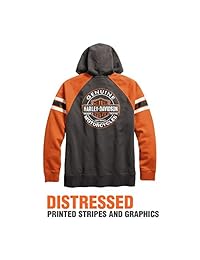 Harley-Davidson - Sudadera con capucha oficial para hombre, color gris