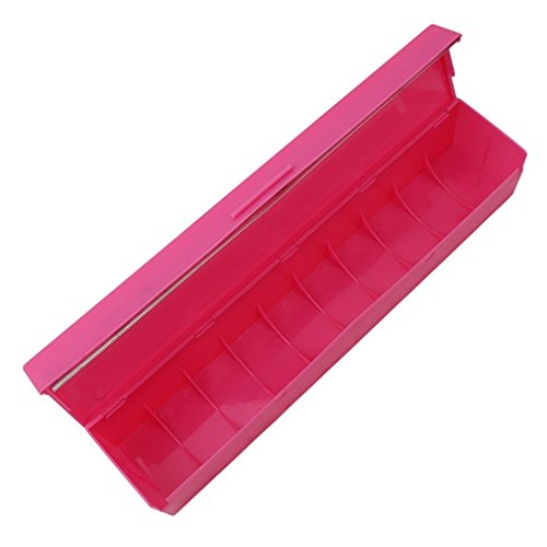 HS Refillable Food Wrap Dispenser Plastic Wrap Cutter Kitchen Accessories (Rose) - Thumbnail 5