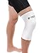 Copper Compression New Colored Knee Sleeve - Guaranteed Best Copper + Zinc Knee Brace for Men + Women. Wear to Support Stiff + Sore Muscles + Joints. Tendonitis (Small White)