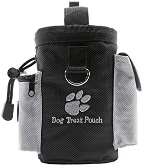 Dog Treat Training Pouch, Portable Dog Puppy Treat Snack Pouch, Focuspet Pet Hands Free Training Waist Bag Waist Clip Drawstring Carries- Easily Carries Pet Toys, Kibble, Treats