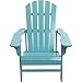 Leigh Country Classic Turquoise Painted Wood Adirondack Chair