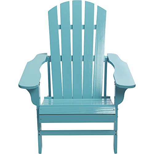 Kotulas Classic Turquoise Painted Wood Adirondack Chair