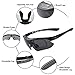 Sireck Sports Sunglasses + 5 Lenses - Polarized - Adult Unisex - UV Protection - Golf, Hiking, Fishing, Cycling - Black - Gray