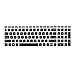 Keyboard Cover Compatible with 2019 2018 HP Pavilion 15 Series /2019 2018 HP Pavilion x360 15.6” Series/HP Envy x360 15.6” Series/HP Envy 17 Series/HP Laptop 15t 17t 17-ca0011nr 17-by0040nr -Black