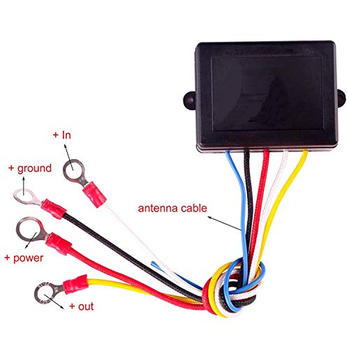 Qook Wireless Winch Remote Control Kit for Car Truck Jeep ATV SUV 12V