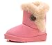 IOO Baby Girls Boys Plush-filled Bailey Button Snow Boots Warm Winter Flat Shoes (Toddler/Little Kid)