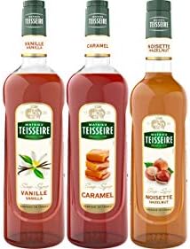 latté and Coffee machiatto Pack : Vanilla Syrup, Toffee Syrup, hazelnutt Syrup