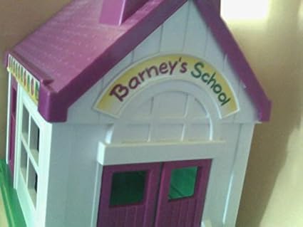 barney schoolhouse playset