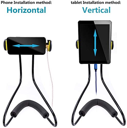 Bed Phone Holder,360 Rotation Flexible Cell Phone Holder for Bed Compatible iPad iPhone 12 11 Pro Max XS Max XR X 8 7 Samsung Note 10 9 8 Galaxy 4\