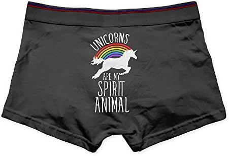 Cotton Stretch Unicorns Are My Spirit Animal Boxer Briefs
