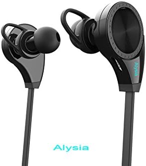 Bluetooth Headsets - Alysia Earphones Wireless Headphones for Running with Mic (Bluetooth 4.1, aptX, CVC 6.0 Noise Cancelling, Sweatproof)