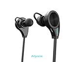 Bluetooth Headsets - Alysia® Earphones Wireless Headphones for Running with Mic (Bluetooth 4.1, aptX, CVC 6.0 Noise Cancelling, Sweatproof)