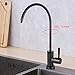 Kitchen Sink Water Filter Faucet - [Advanced] [100% Pur] Drinking Water Faucet Fits Most RO Units or Water Filtration System, Stainless Steel 304 Brushed Nickel Filtered Tap (Black)