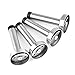 AUSHEN Wall Door Stopper 3.74inch Stainless Steel Wall Mount Brushed Finish Diy Door Stopper Rubber Tip (4pcs)
