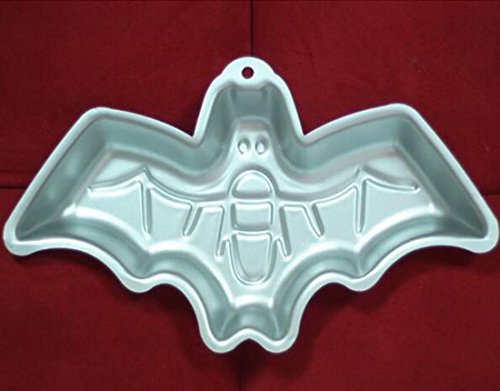 WJSYSHOP 12 Inch Bat Shaped Aluminum 3D Cake Mold Baking Mould Tin Cake Pan for Halloween Party