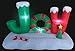 5 Foot Long Lighted Christmas Inflatable JOY to the World with Tree Candy Cane Merry Messages Party Indoor Outdoor Decoration