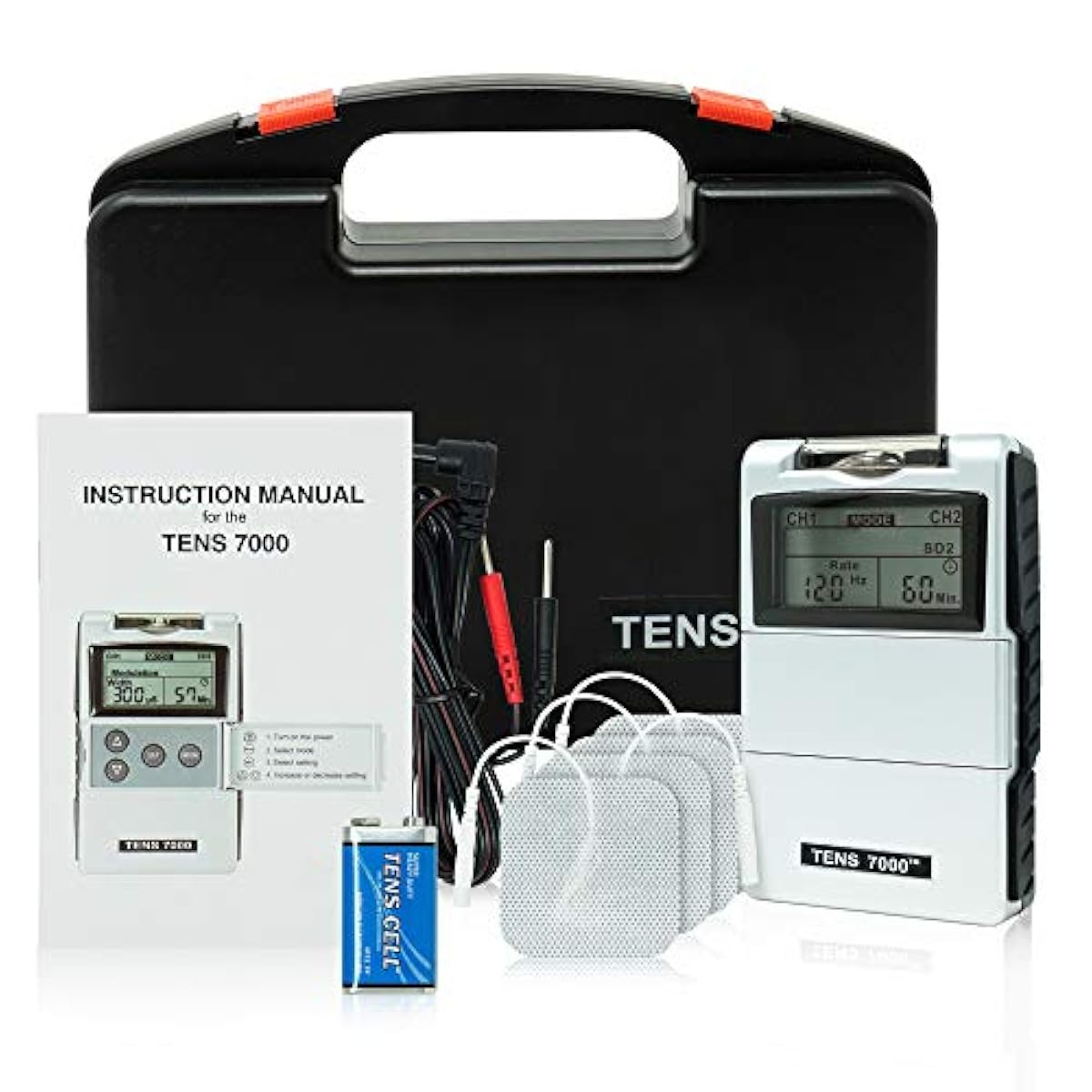 TENS 7000 Digital Stimulator Unit Electric Massage for Pain Relief eBay