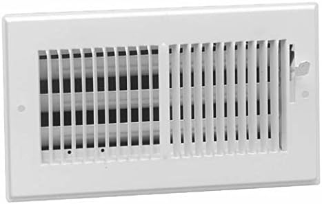 American Metal 356W14X6 14-Inch by 6-Inch White Steel Wall Diffusers with 1/3-Inch Grille Bar