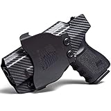 Concealment Express OWB Paddle KYDEX Holster (Carbon Fiber Black) - Outside Waistband - Adjustable Cant & Posi-Click Retention - 100% US Made